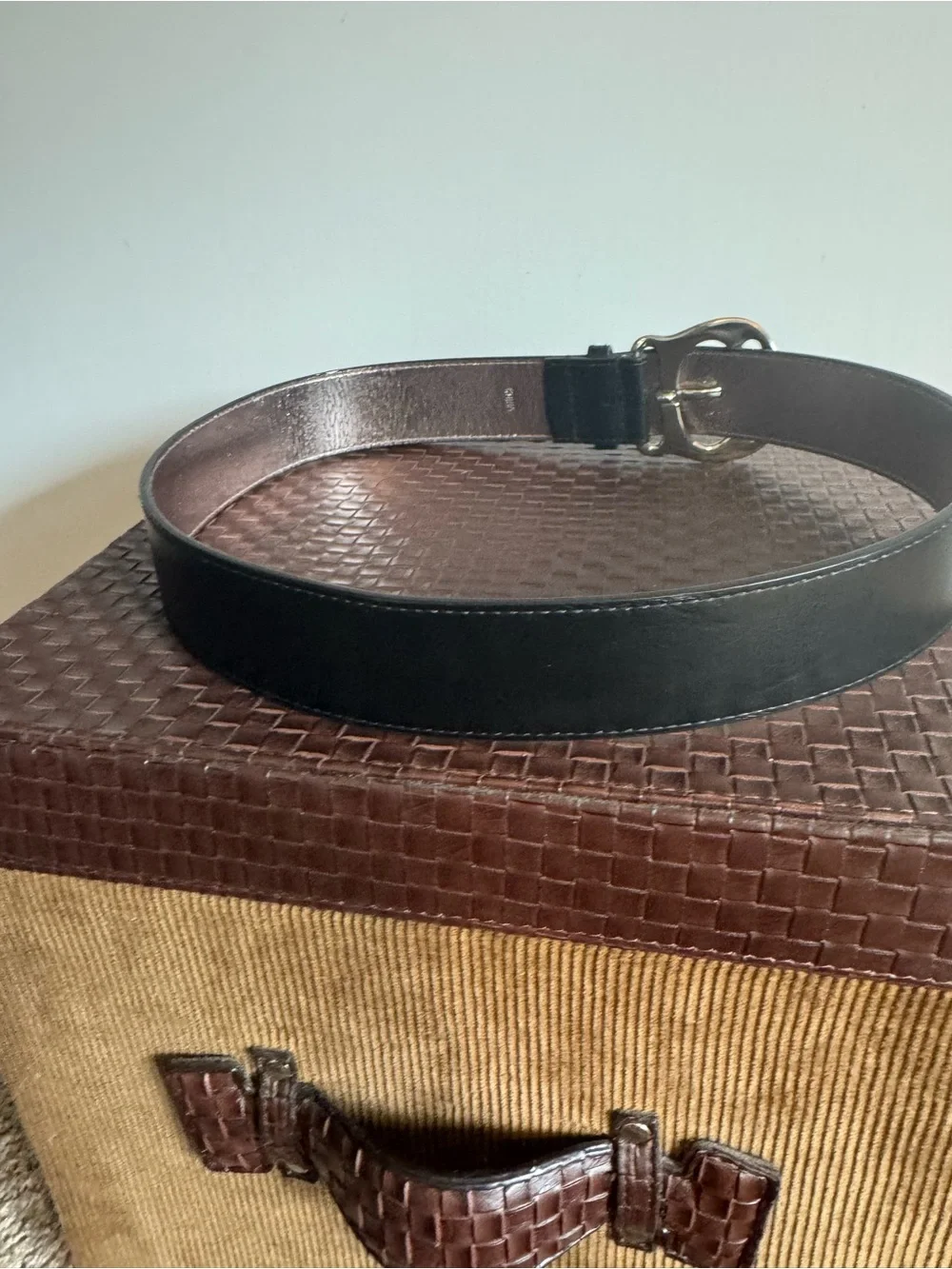 Michael Kors Black Leather Belt